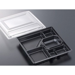 中央化学 仕出し弁当容器 HS 仕切-35 花小舞 ト付 蓋セット