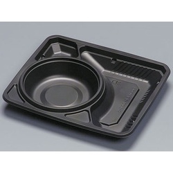 弁当容器 フルレンジLA-227-5H 黒 福助工業