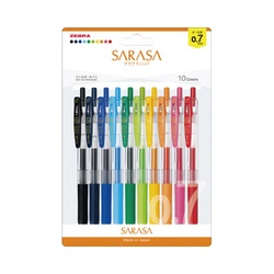 サラサクリップ　０．７ｍｍ　１０色パック