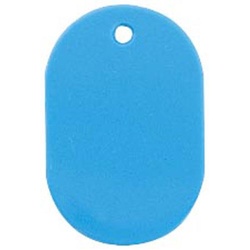 番号札　大　無地　青　６０×４０ｍｍ　１０個入
