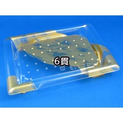 【廃番商品】リスパック 寿司容器 A-PET 板前06B はやて金 本体