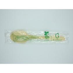 ホウケン産業 使い捨てスプーン お米のスプーン160 ナチュラル 個包装