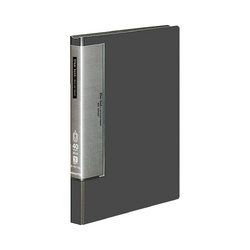 クリヤーブックウェーブカットＢ５縦４０Ｐ濃灰Ｘ１２