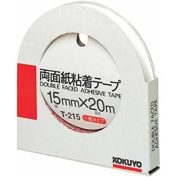 両面紙粘着テープ１５ｍｍ×２０ｍ　カッター付き