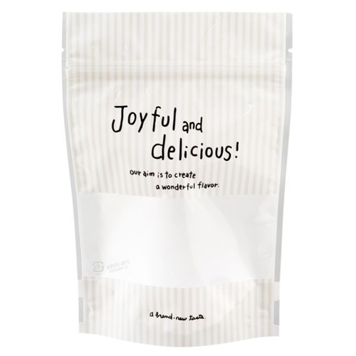 チャック付き袋 ジョイフルベージュジップスタンドバッグ-3(50枚) ヘッズ