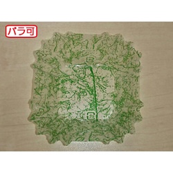 セイコー おかずカップ ラミケースOPP四角8号雲龍柄(緑) 500枚