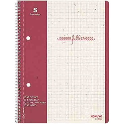 フィラーノート再生紙Ａ５　５ｍｍ方眼罫４０枚×１０