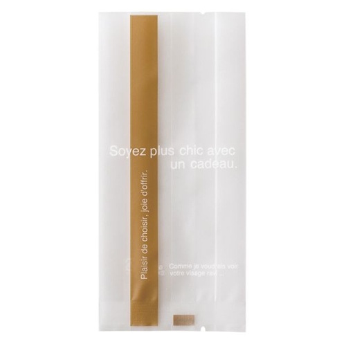 テープ無 OPP袋 ラインスイーツパック(ゴールド) マット-2(100枚) ヘッズ