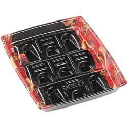 惣菜容器 角盛鉢24-20(30)Dタテ 舞姫赤 エフピコ