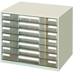 レターケース透明プラスチック引出しタイプＢ４横７段