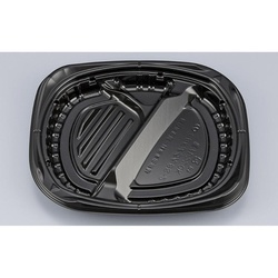 シーピー化成 弁当容器 CBFまろん8S-2 黒 本体