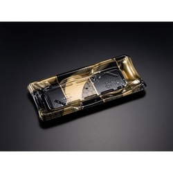 リスパック 寿司容器 しきさい 1-4B 箔格子金 本体