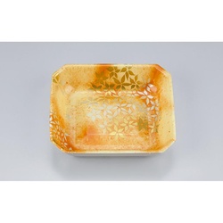 発泡トレー V-惣菜28深 花里橙 シーピー化成