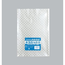テープ無 OPP袋 オーピーパックC 水玉白 No.20-30 50枚入 福助工業