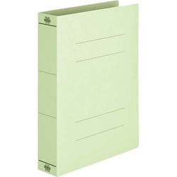 フラットファイル厚とじ５００　Ａ４Ｓ　グリーン１冊