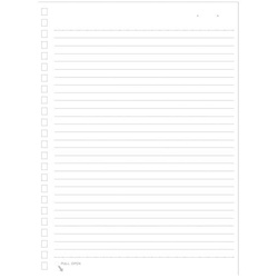 ツイストノート専用リーフ　Ａ５　Ｂ罫　３０枚