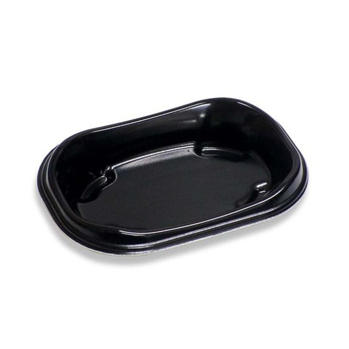 軽食容器 D’sプラスDR19-13 黒 デンカポリマー