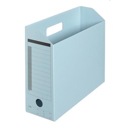ボックスファイルＡ４横背幅１００ｍｍ青　１０冊