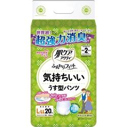 肌ケア　気持ちいい薄型パンツＬ−ＬＬ２０枚×４