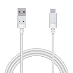 ＵＳＢ−Ｃケーブル　形状記憶　抗菌　１ｍ　ホワイト