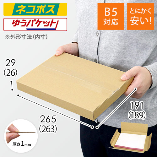 廃番商品】【とにかく安い】厚さ3cm・ヤッコ型ケース（B5サイズ