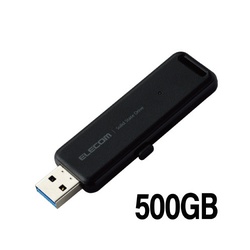 外付けＳＳＤ　スライド式　５００ＧＢ　ブラック