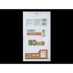 エコ材質ゴミ袋 GS98 バイオマス配合90L 半透明 10枚【weeco】 ジャパックス