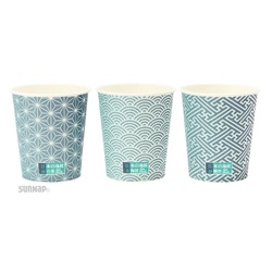 紙コップ サンナップ ニッポンノ地紋カップ 7オンス 205ml 100p