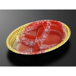 中央化学 弁当容器 CT WF-小判 23A-32 市華R-BK 本体