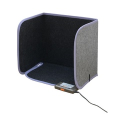 パネルヒーター　足裏面ヒーター搭載ひざ掛け付き