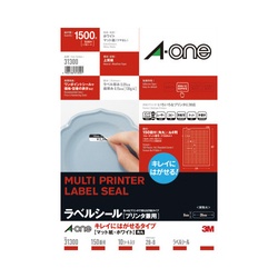 キレイにはがせる　兼用Ａ４　１５０面四辺余白１０枚