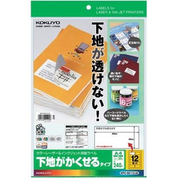 紙ラベル（下地がかくせるタイプ）　１２面　２０枚
