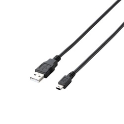 エコＵＳＢ２．０ｍｉｎｉＢケーブル　１ｍ　ＢＫ
