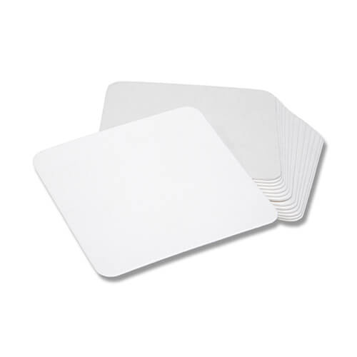 コースター 90角 0.5mm 白