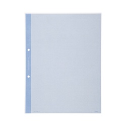 クリヤーブック替紙　Ａ４縦　２穴　青　１０枚
