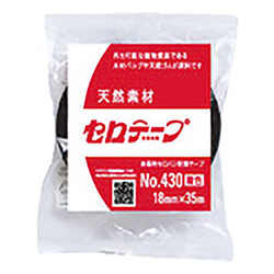 【廃番商品】ニチバン セロテ−プ着色黒4306T 18mm×35m 4306T18