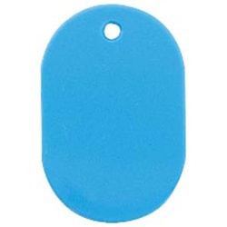 番号札　大　無地　青　６０×４０ｍｍ　５個入