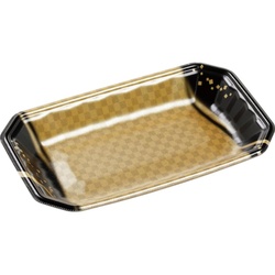 発泡トレー メガプレート25-15(30)平 波格子金 エフピコ