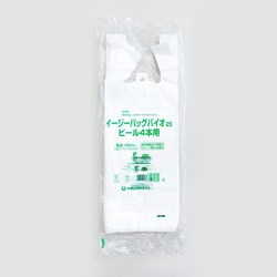 バイオマスレジ袋 イージーバッグバイオ25 ビール4本用 福助工業