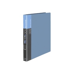 名刺ホルダー差替式　Ａ４縦　青　３０穴５００名横入