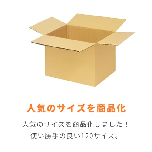 宅配120サイズ】ダンボール箱（400×300×300mm）5mm A/F K6×強化芯180g