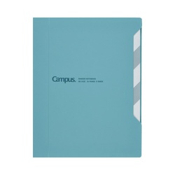 インデックスで開けやすいバインダー　ライトブルー