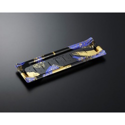 中央化学 寿司容器 HS 波ね皿 33-11 光琳BK-BK 本体