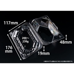 リスパック フルーツ容器 バイオ きらめき 18-12S(60)