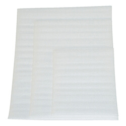 シート緩衝材250mm×350mm　白　【ＴＲＵＳＣＯ 緩衝フォーム 袋タイプ ５０枚入 ２５０Ｘ３５０ｍｍ】