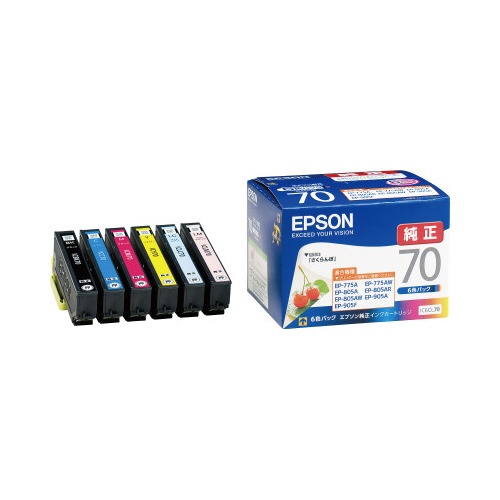 純正インク　ＩＣ６ＣＬ７０　６色パック