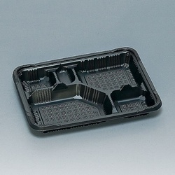 福助工業 弁当容器 憩い RP-5-1H 黒 E 本体