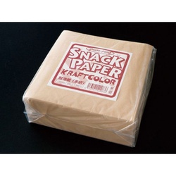 【廃番商品】溝端紙工印刷 スナックペーパー耐油紙(未晒)1000枚入