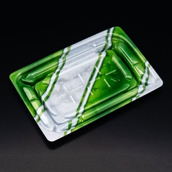 リスパック 弁当容器 バイオデリカ優枠17-11B 本体 K-ルネ緑