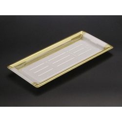 リスパック 刺身容器 ふれあいL 25-12B とう箔金 本体